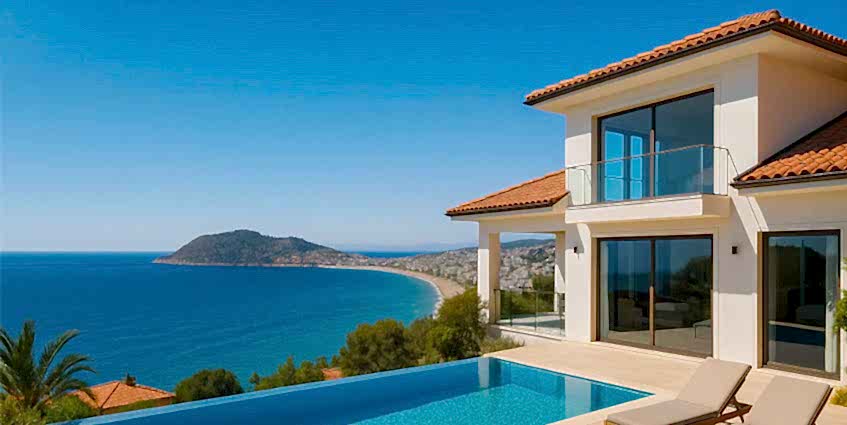 Sea-view villa in Alanya