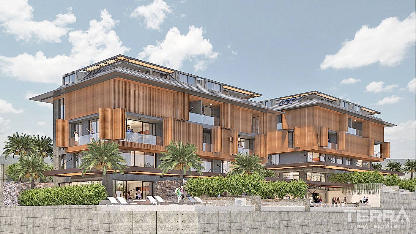 Modern Apartments with Panoramic Sea and Castle View in Alanya - 55296