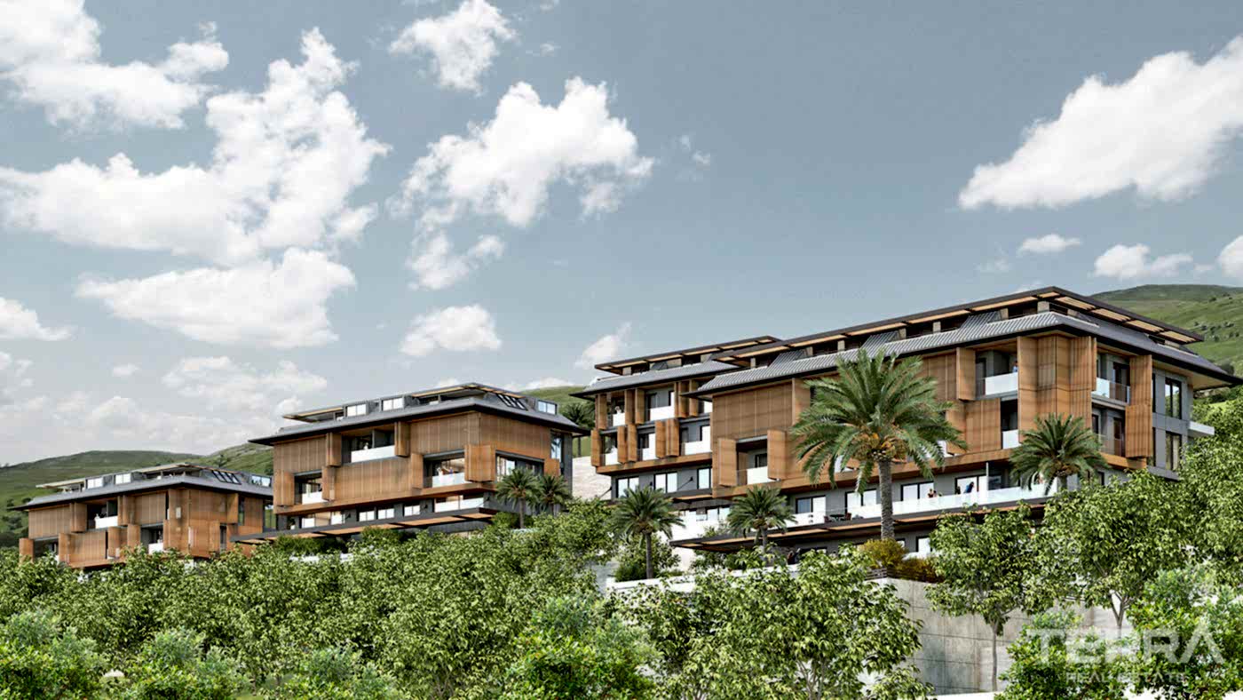 Modern Apartments with Panoramic Sea and Castle View in Alanya - 55302