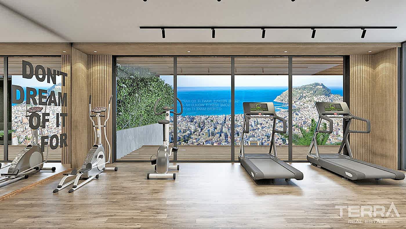 Modern Apartments with Panoramic Sea and Castle View in Alanya - 55307