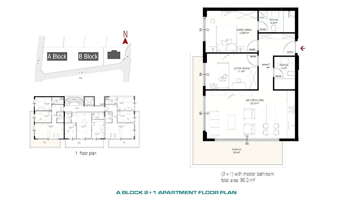 Modern Apartments with Panoramic Sea and Castle View in Alanya - 55314