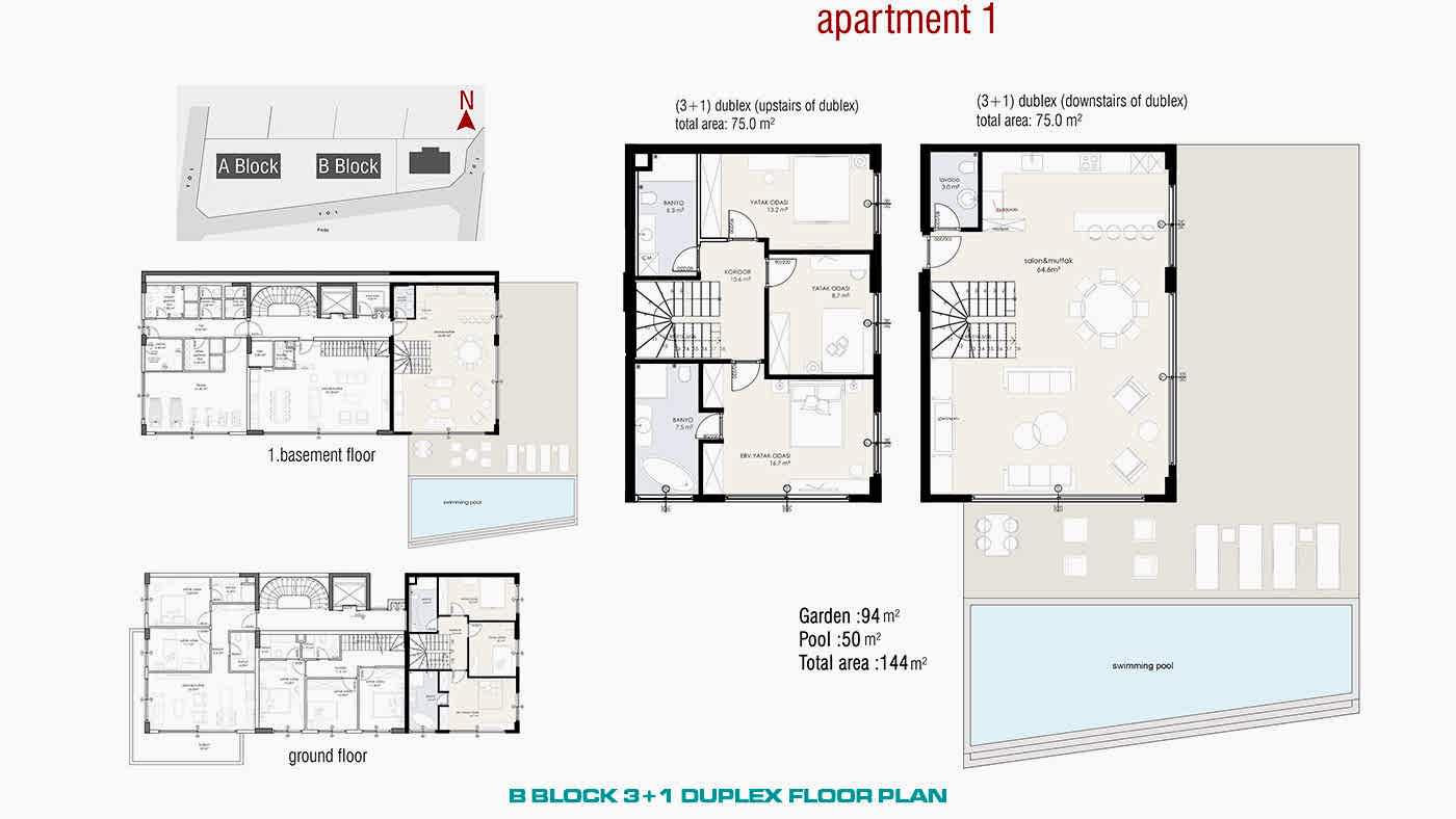 Modern Apartments with Panoramic Sea and Castle View in Alanya - 55322