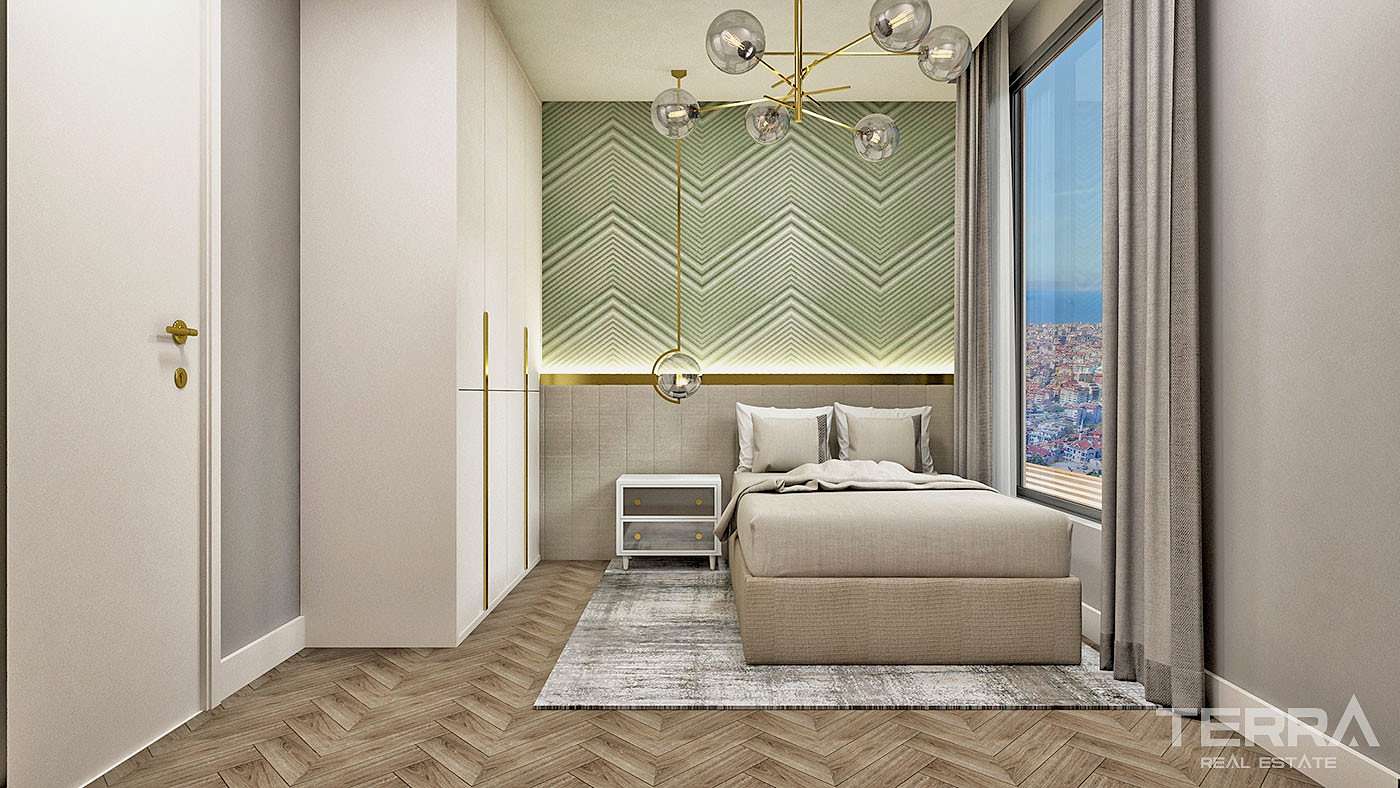 Modern Apartments with Panoramic Sea and Castle View in Alanya - 55338