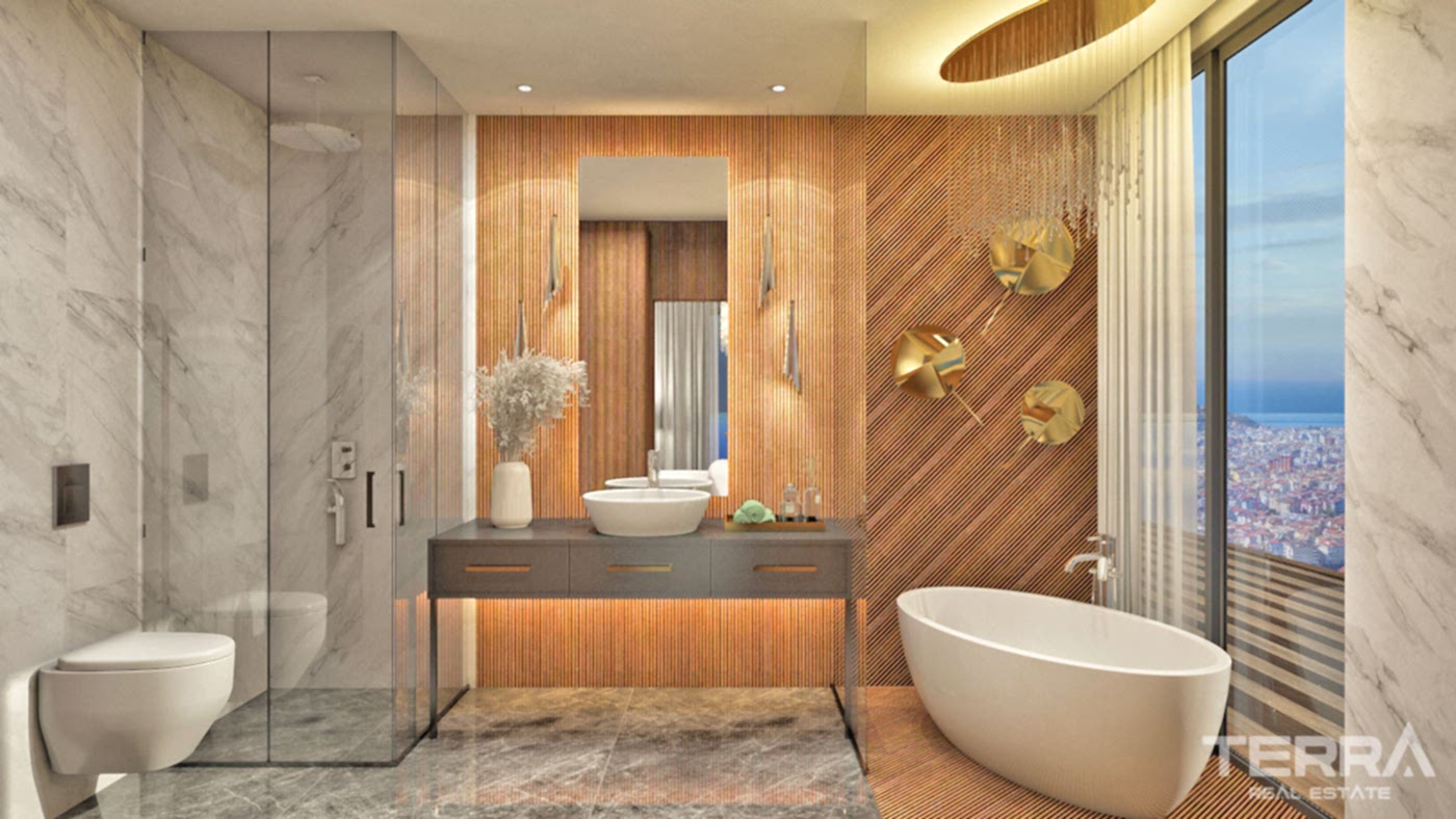 Modern Apartments with Panoramic Sea and Castle View in Alanya - 55339