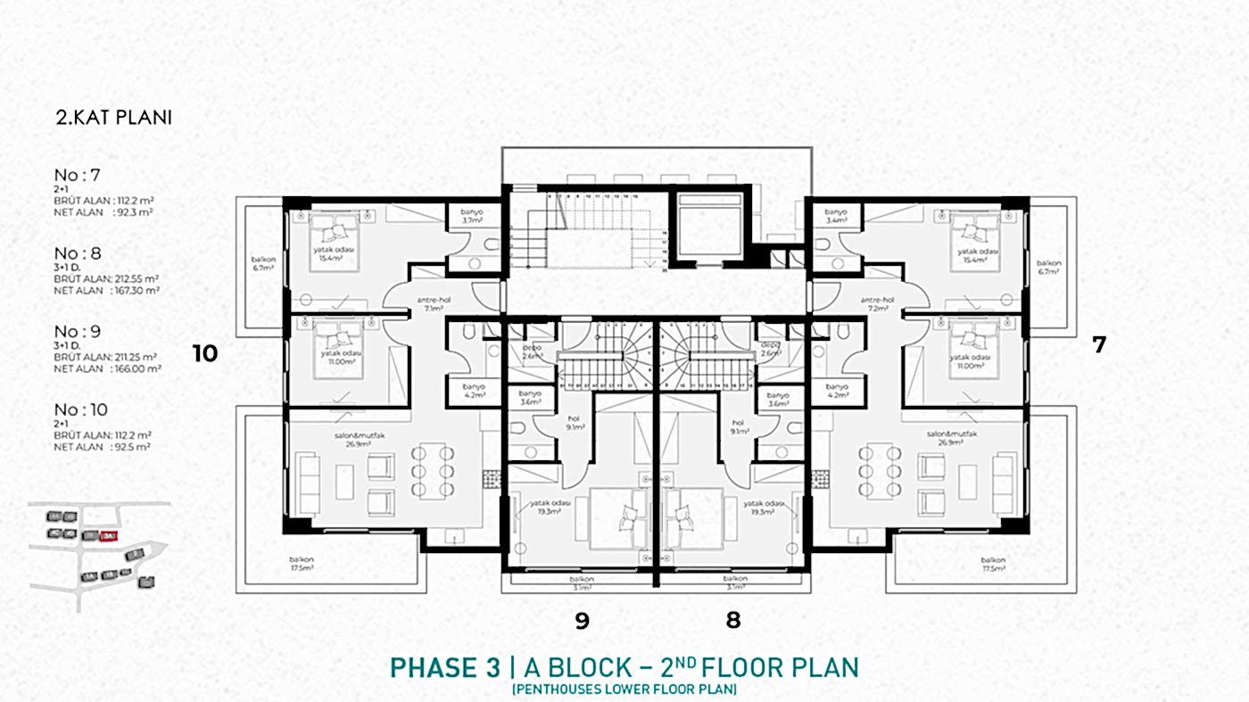 Modern Apartments with Panoramic Sea and Castle View in Alanya - 101286