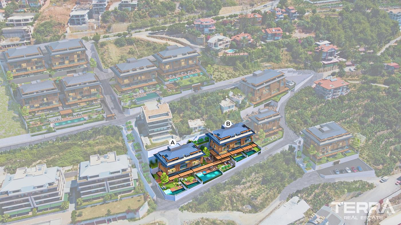 Modern Apartments with Panoramic Sea and Castle View in Alanya - 101291