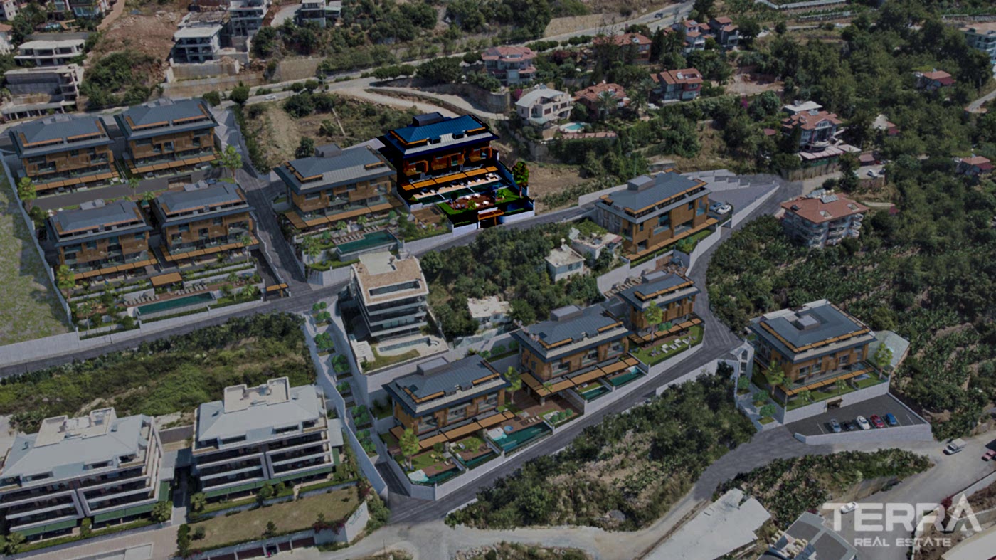 Modern Apartments with Panoramic Sea and Castle View in Alanya - 101292