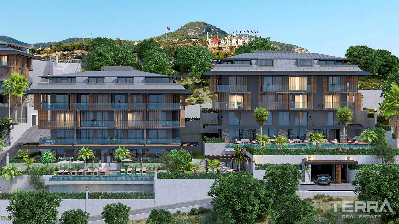 Modern Apartments with Panoramic Sea and Castle View in Alanya - 101294