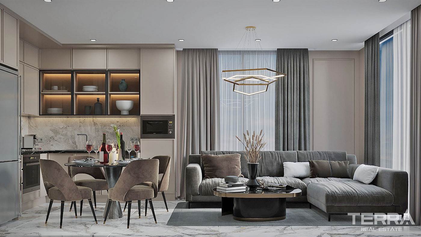 Elegant Complex of Investment Apartments in Alanya with White Goods - 92709