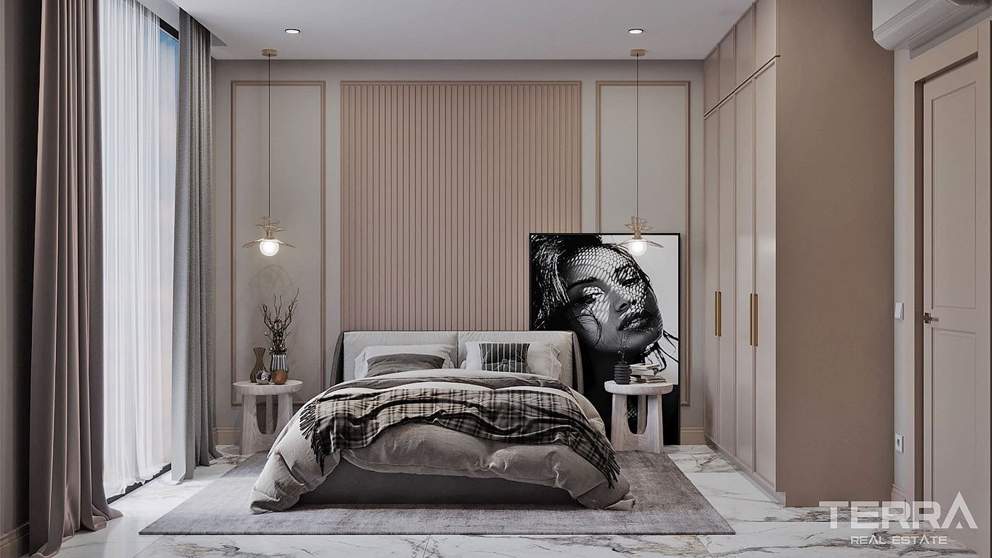 Elegant Complex of Investment Apartments in Alanya with White Goods - 92711