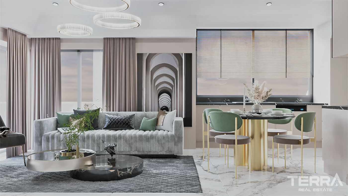 Elegant Complex of Investment Apartments in Alanya with White Goods - 92717