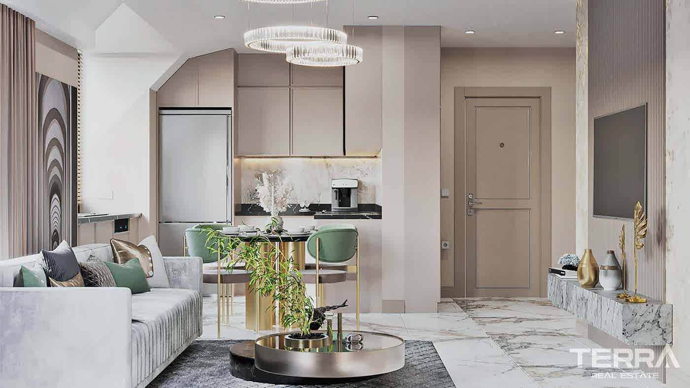 Elegant Complex of Investment Apartments in Alanya with White Goods - 92718