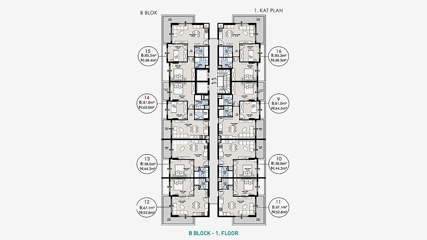 Elegant Complex of Investment Apartments in Alanya with White Goods - 92726