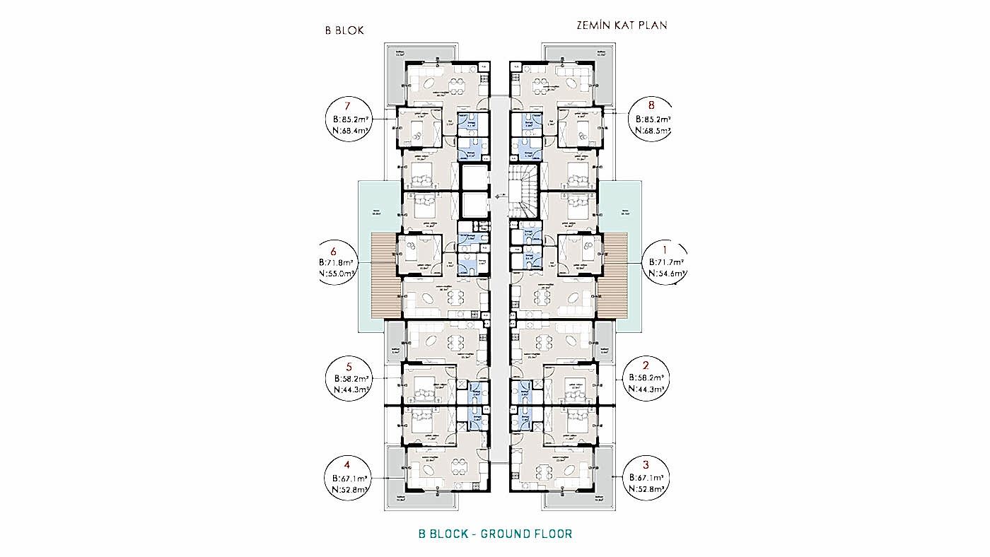 Elegant Complex of Investment Apartments in Alanya with White Goods - 92730