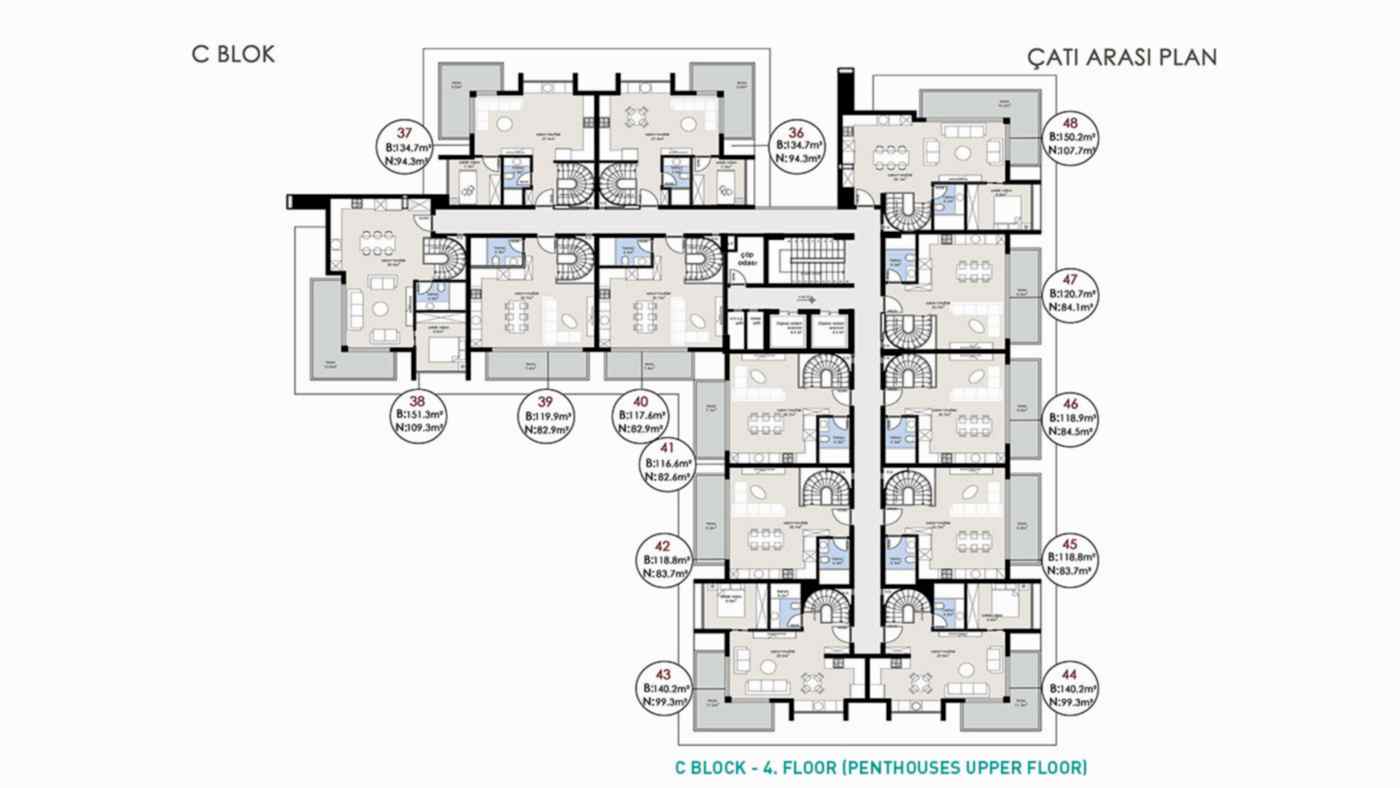 Elegant Complex of Investment Apartments in Alanya with White Goods - 92733