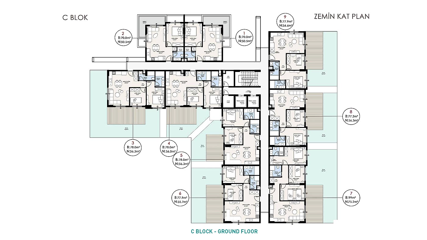 Elegant Complex of Investment Apartments in Alanya with White Goods - 92735