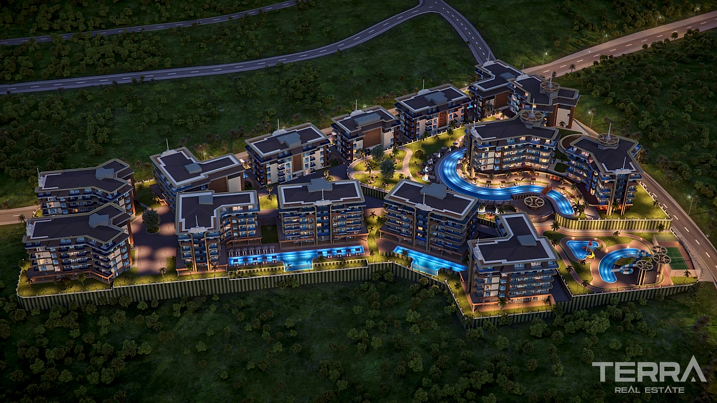 Exclusive Complex Near the Beach in Alanya with Swim Up Apartments - 81133