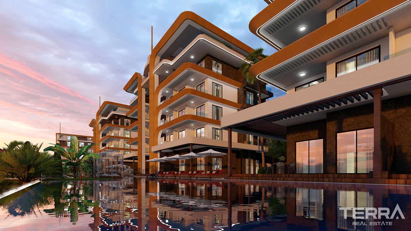 Exclusive Complex Near the Beach in Alanya with Swim Up Apartments - 81139
