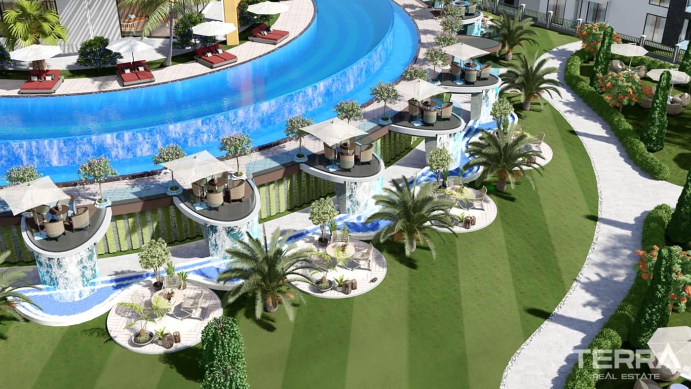Exclusive Complex Near the Beach in Alanya with Swim Up Apartments - 81140