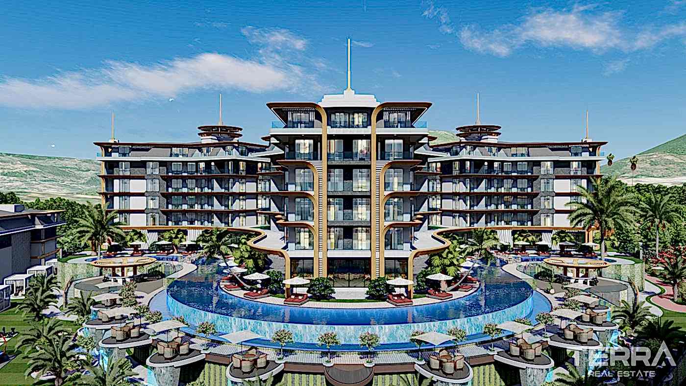 Exclusive Complex Near the Beach in Alanya with Swim Up Apartments - 81142
