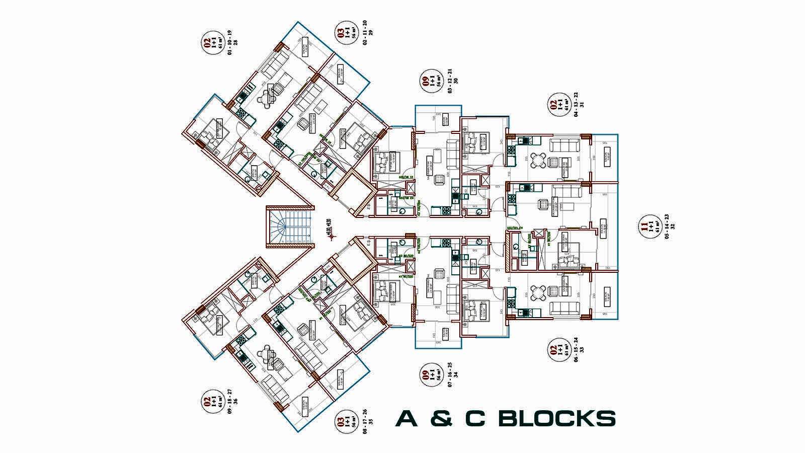 Exclusive Complex Near the Beach in Alanya with Swim Up Apartments - 101832