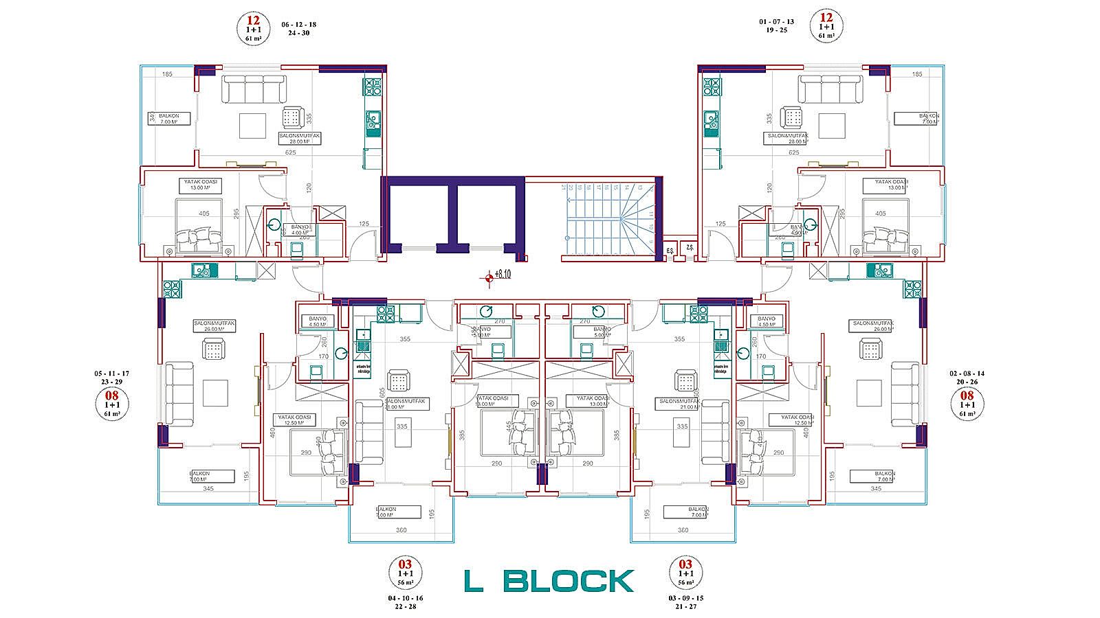 Exclusive Complex Near the Beach in Alanya with Swim Up Apartments - 101839