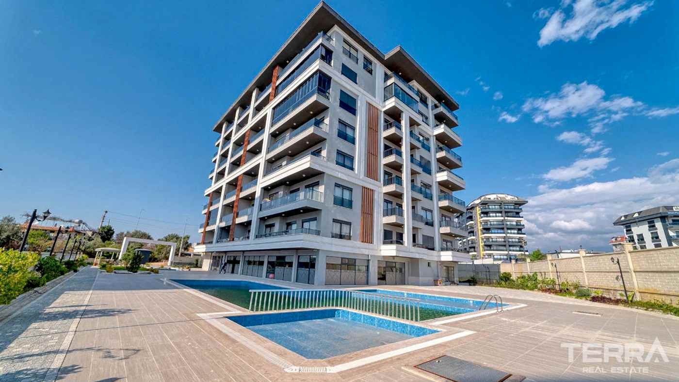 Furnished Apartment within a Comfortable Complex in Alanya, Avsallar - 94388