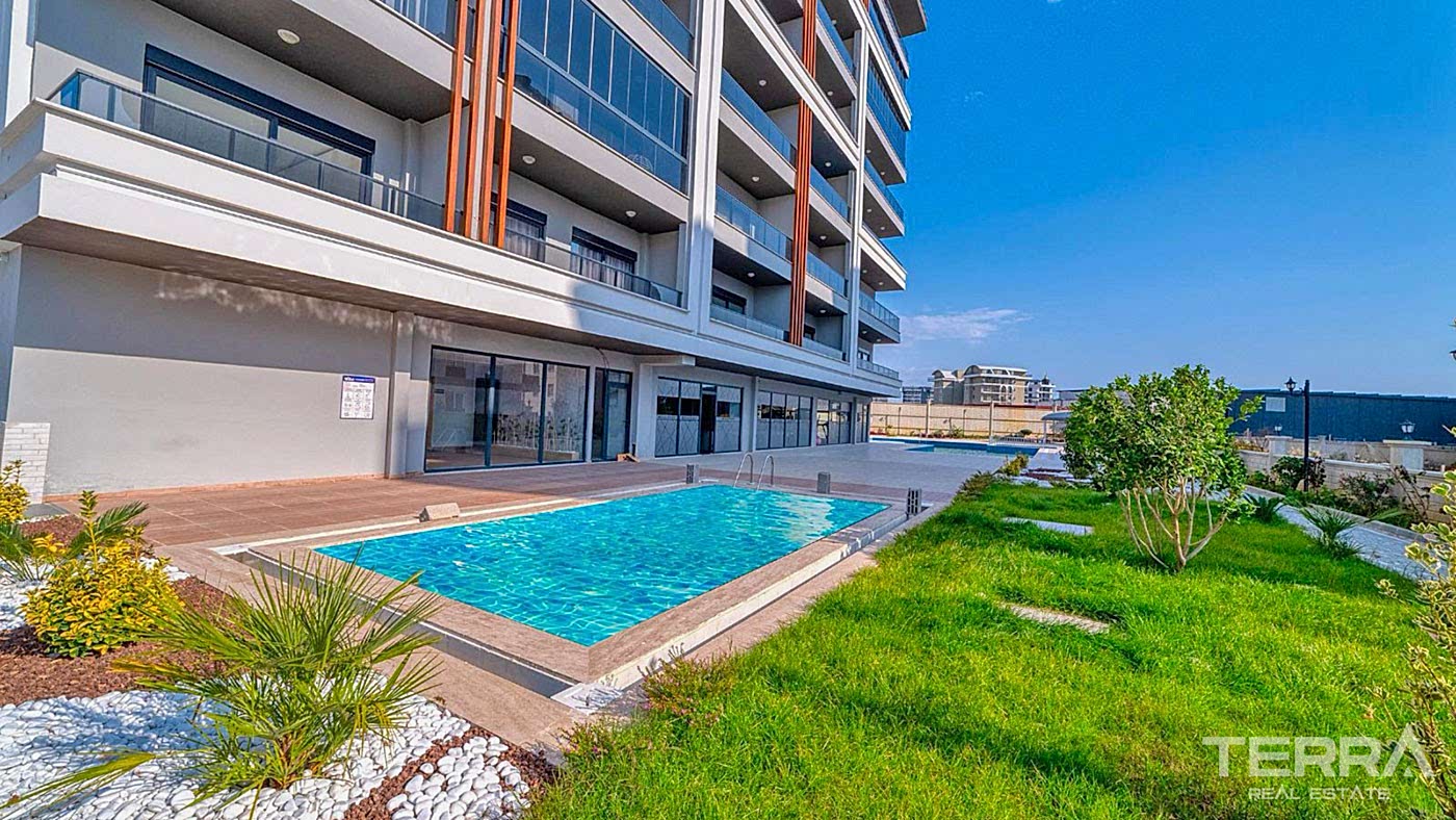 Furnished Apartment within a Comfortable Complex in Alanya, Avsallar - 94389