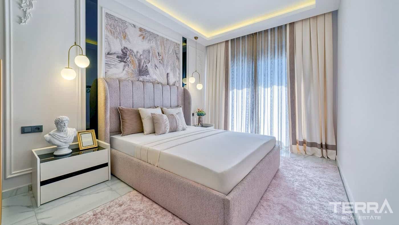 Furnished Apartment within a Comfortable Complex in Alanya, Avsallar - 94399