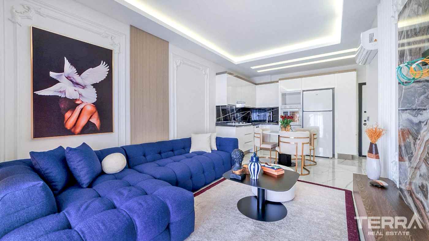 Furnished Apartment within a Comfortable Complex in Alanya, Avsallar - 94405