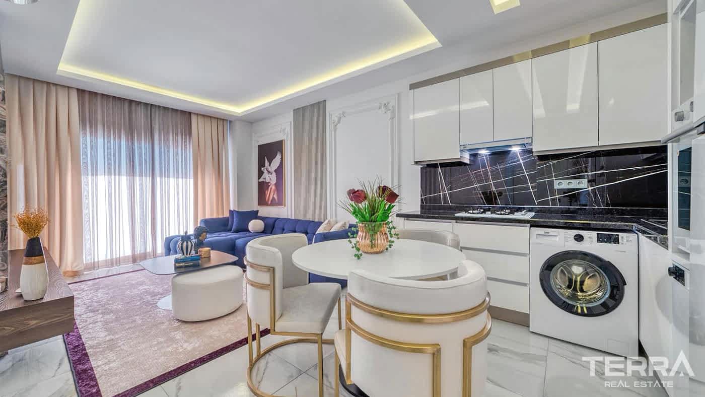 Furnished Apartment within a Comfortable Complex in Alanya, Avsallar