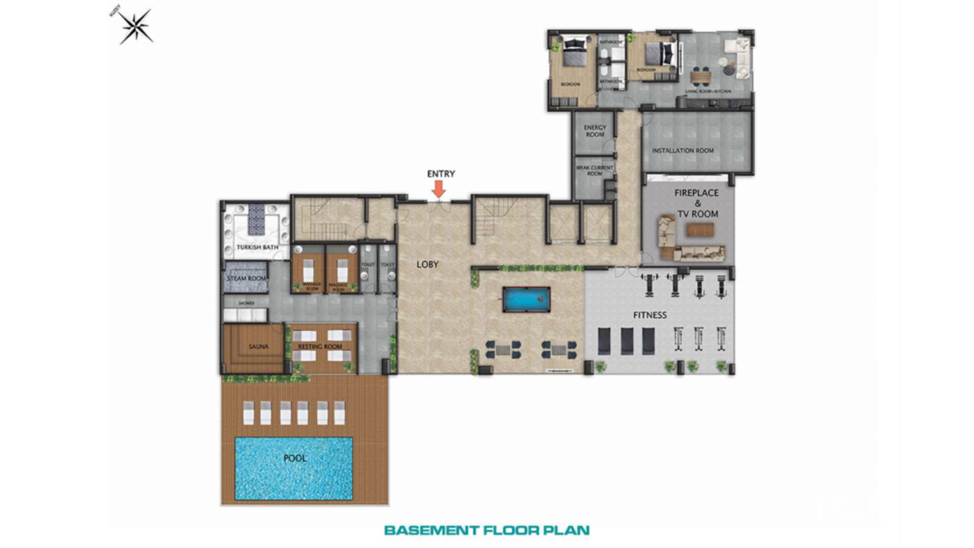 Furnished Apartment within a Comfortable Complex in Alanya, Avsallar - 81933