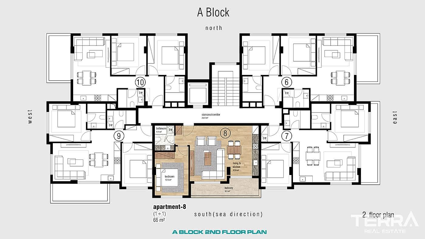 Apartments for Sale in Oba Town Center, Near The Oba Beach in Alanya - 97827