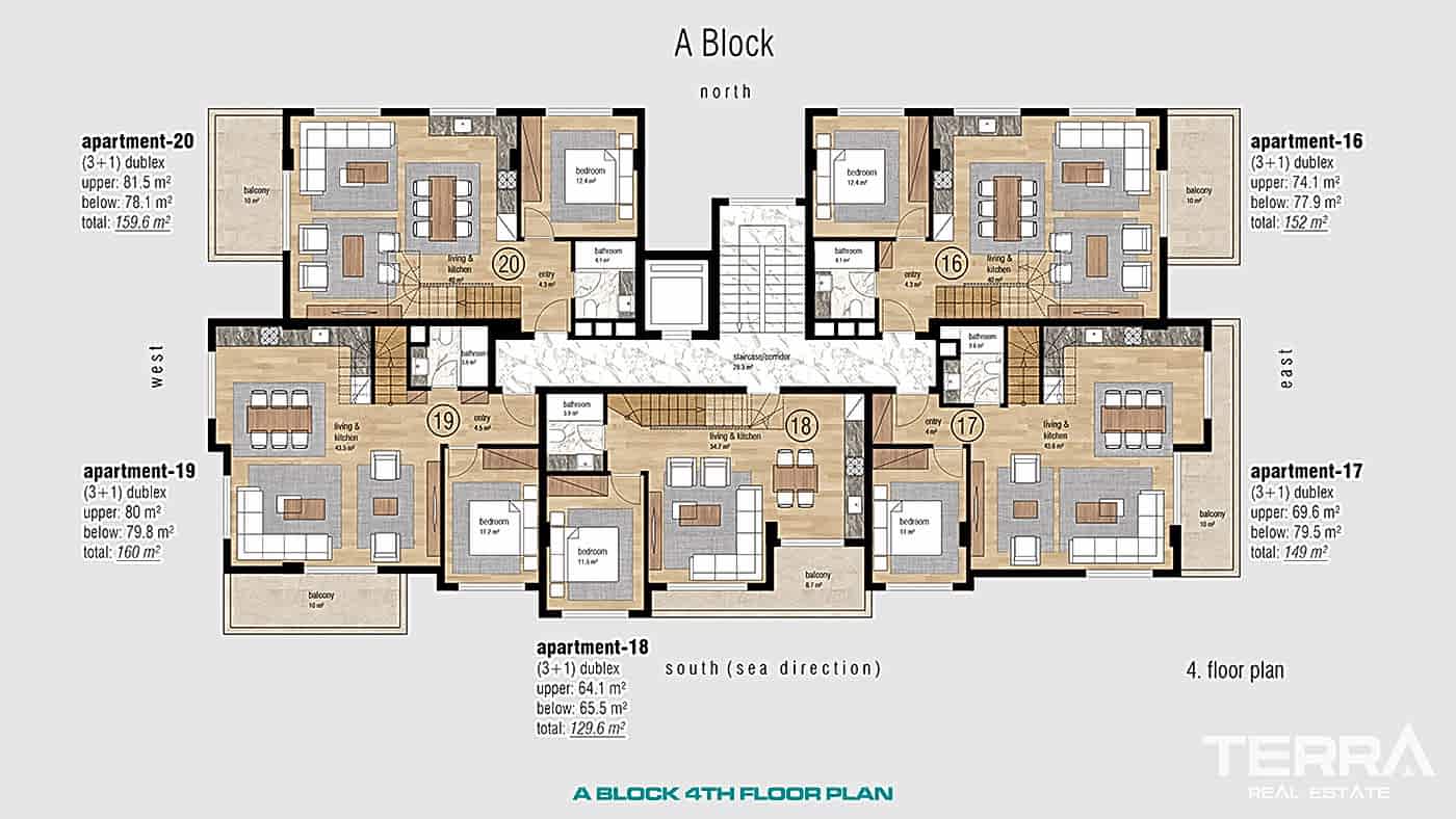 Apartments for Sale in Oba Town Center, Near The Oba Beach in Alanya - 97829