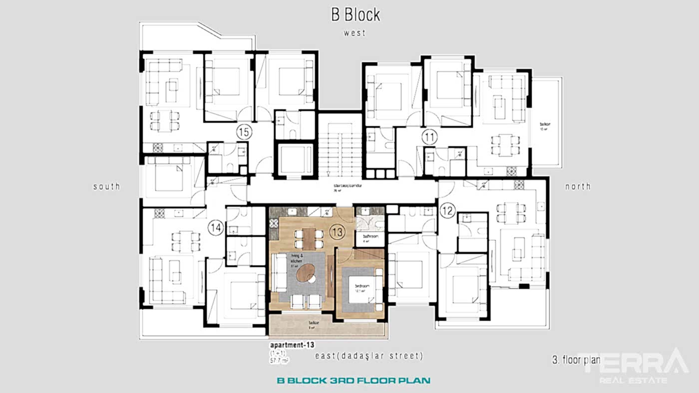 Apartments for Sale in Oba Town Center, Near The Oba Beach in Alanya - 97834