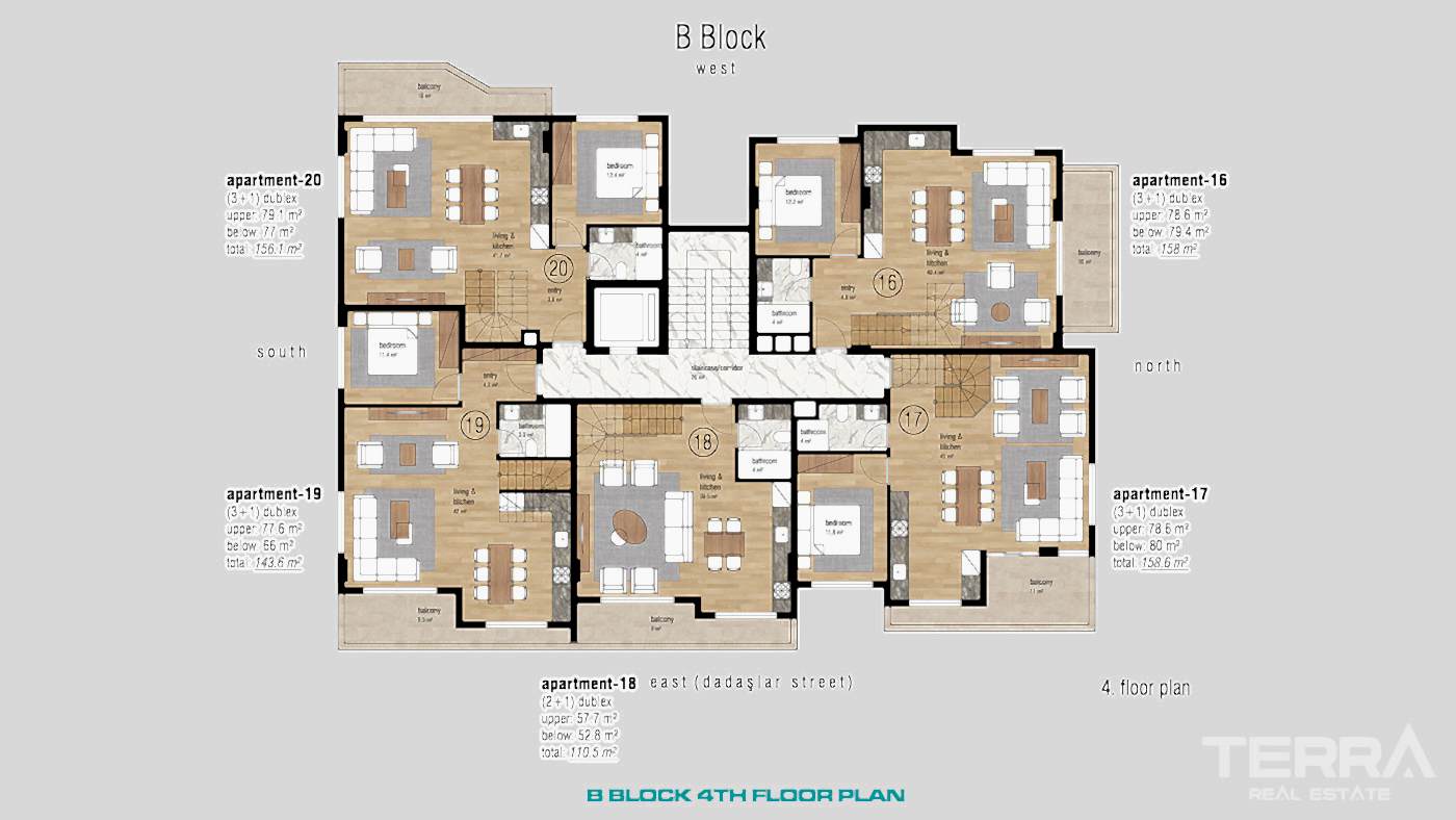 Apartments for Sale in Oba Town Center, Near The Oba Beach in Alanya - 97836