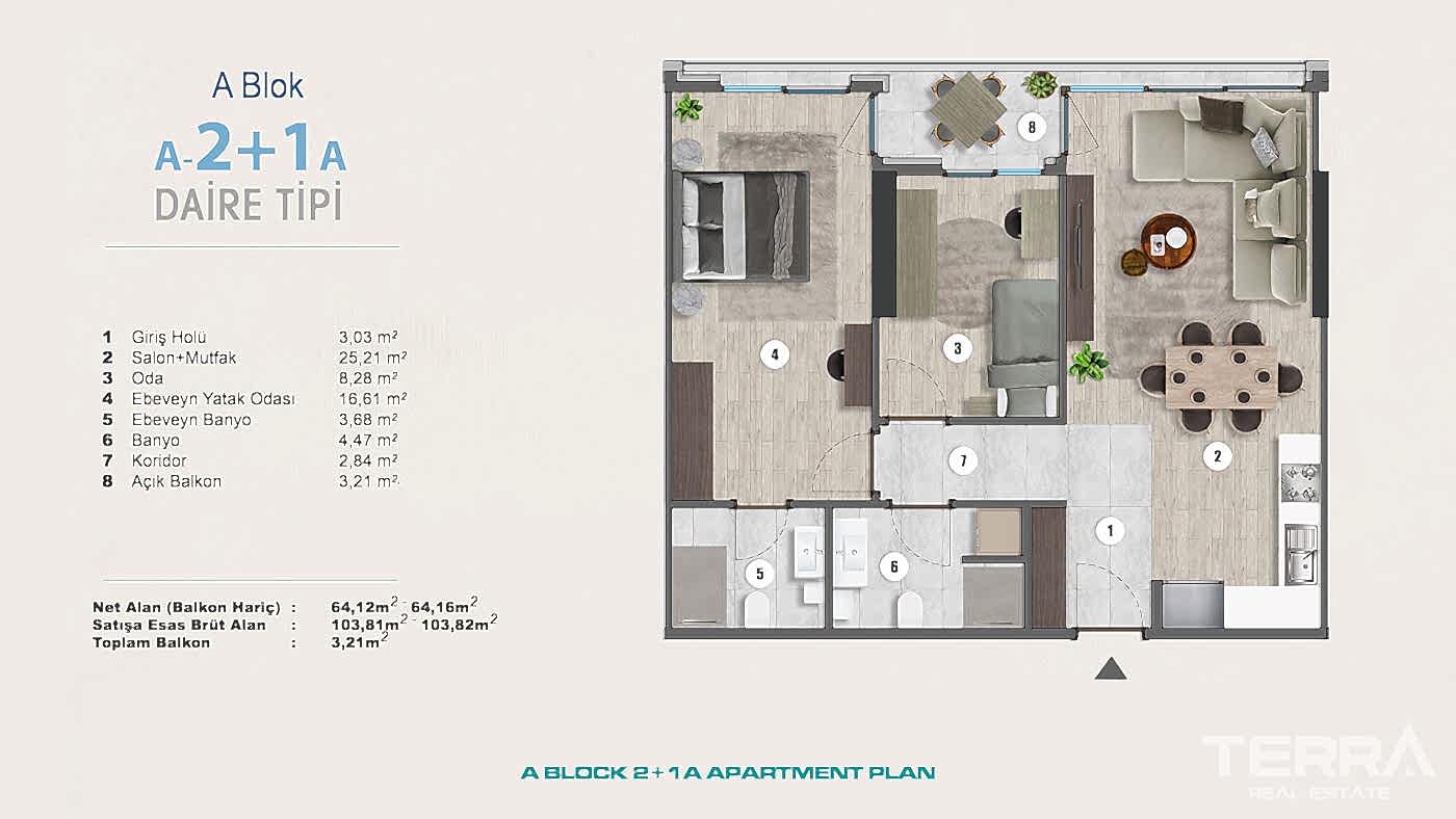Exclusive Sea View Apartments for Sale in Istanbul, Kartal, Turkey - 102266