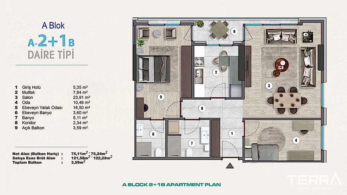 Exclusive Sea View Apartments for Sale in Istanbul, Kartal, Turkey - 102268