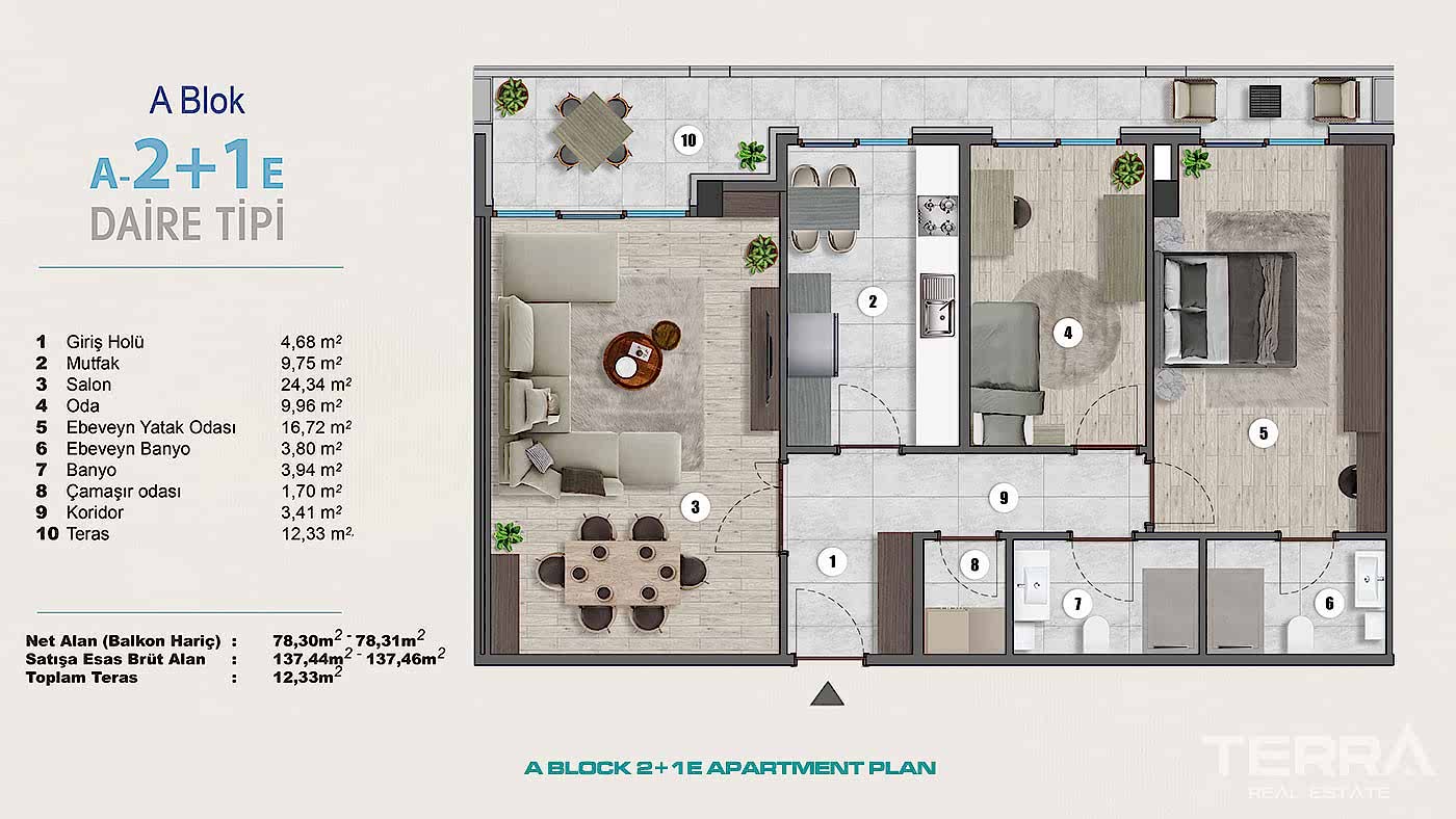Exclusive Sea View Apartments for Sale in Istanbul, Kartal, Turkey - 102271