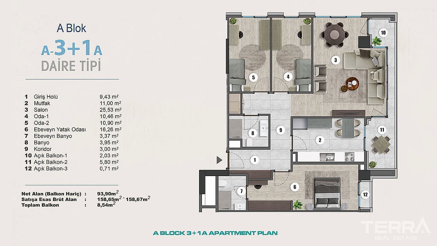 Exclusive Sea View Apartments for Sale in Istanbul, Kartal, Turkey - 102273