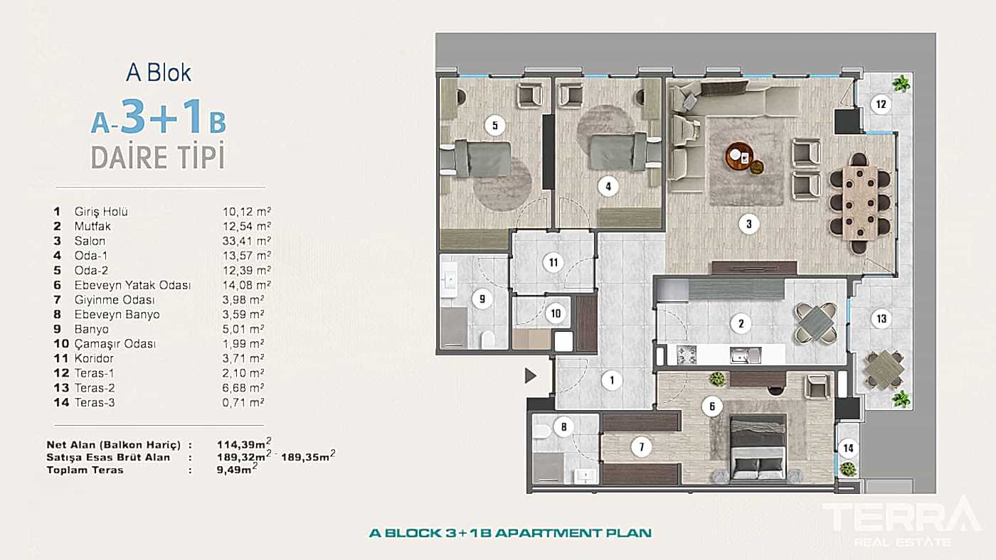 Exclusive Sea View Apartments for Sale in Istanbul, Kartal, Turkey - 102274
