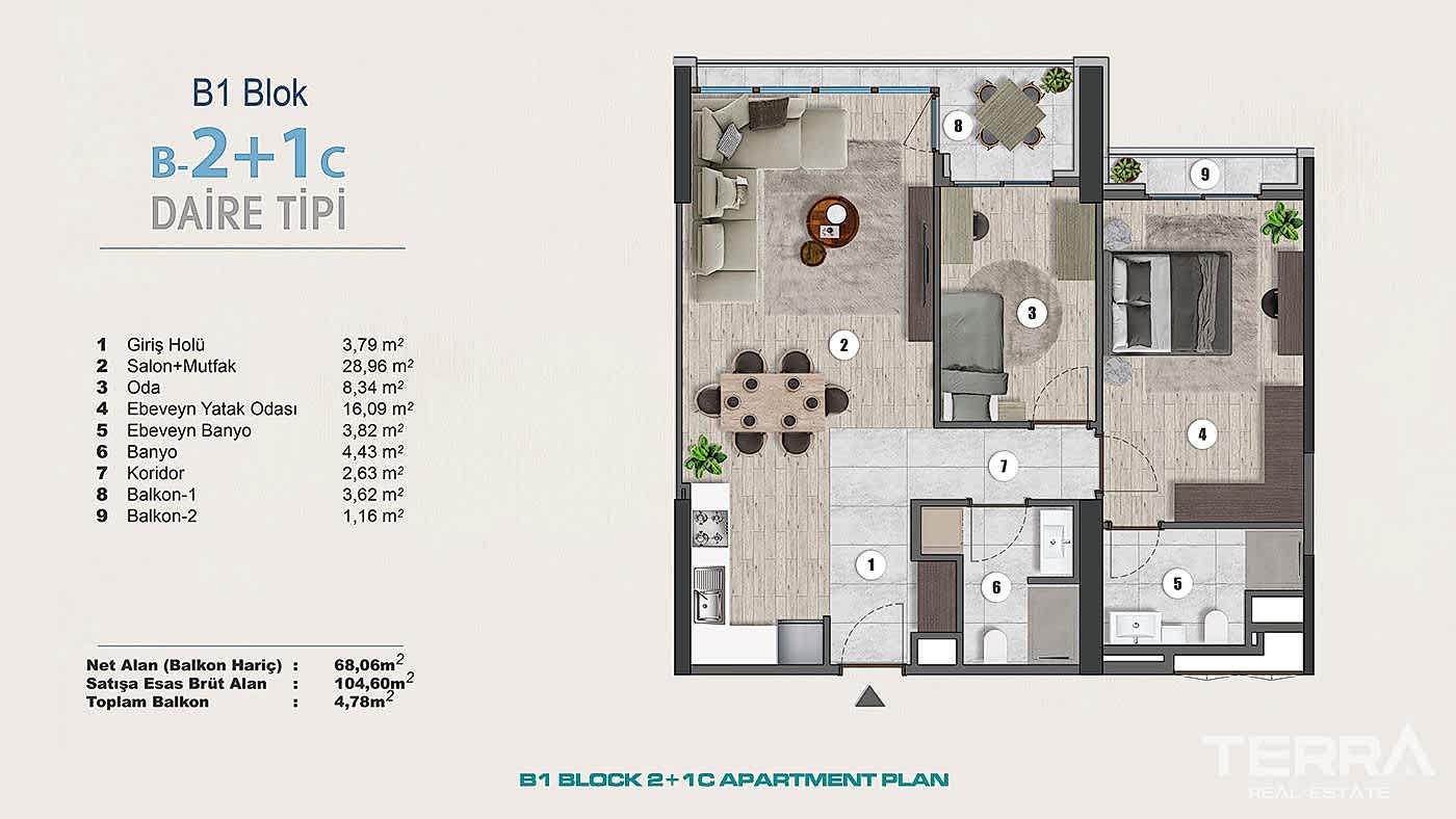 Exclusive Sea View Apartments for Sale in Istanbul, Kartal, Turkey - 102279