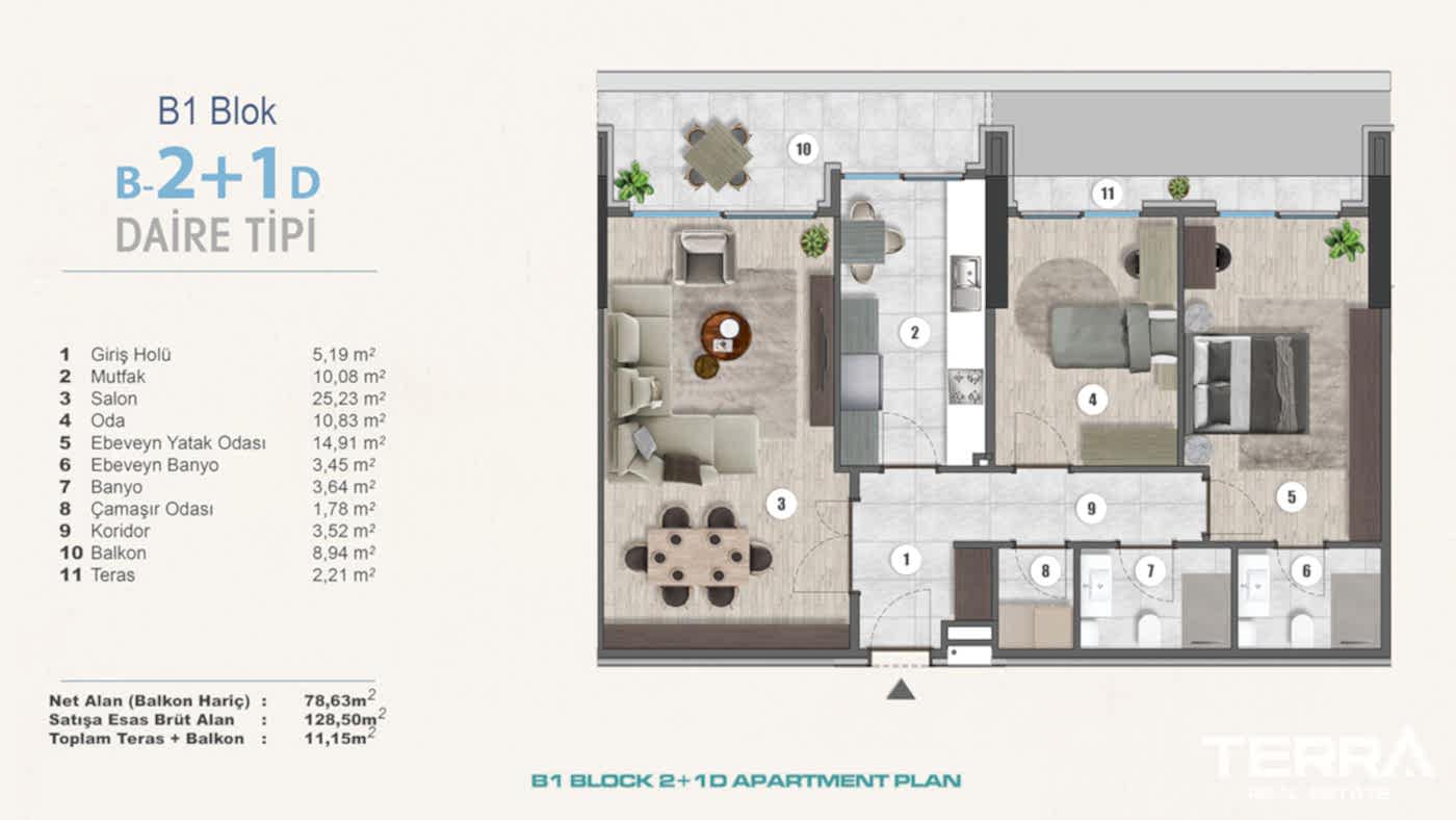 Exclusive Sea View Apartments for Sale in Istanbul, Kartal, Turkey - 102281