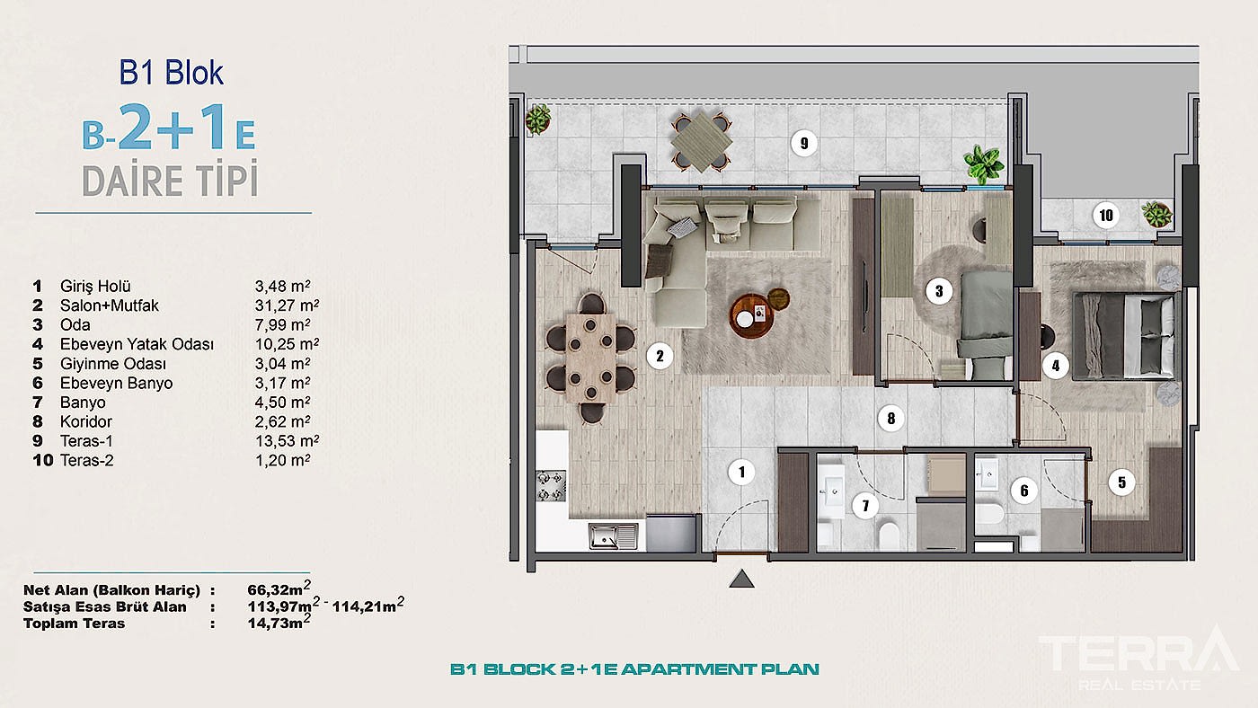 Exclusive Sea View Apartments for Sale in Istanbul, Kartal, Turkey - 102283