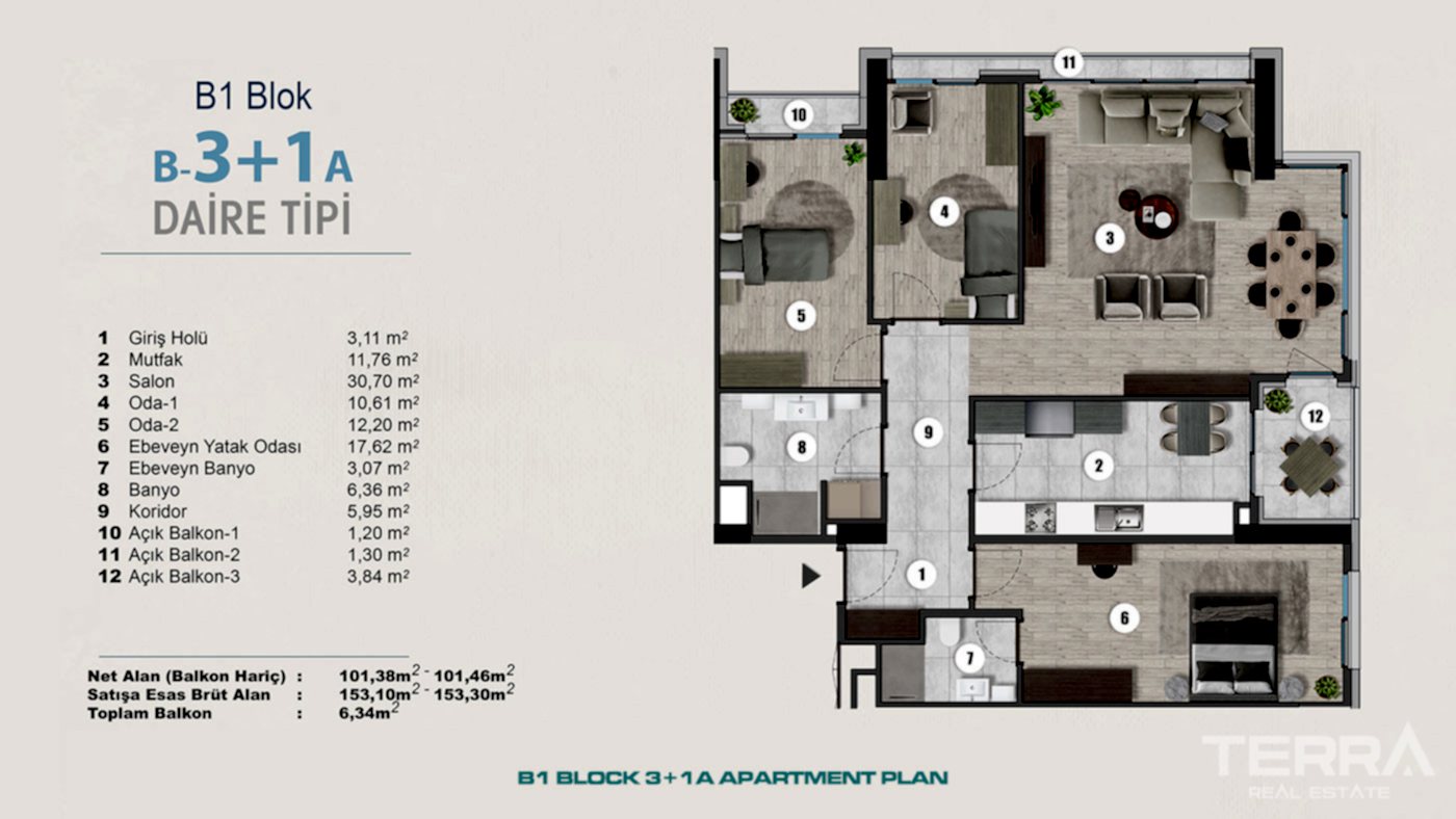 Exclusive Sea View Apartments for Sale in Istanbul, Kartal, Turkey - 102284