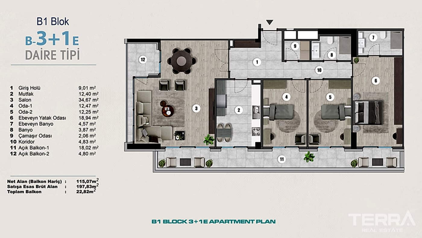 Exclusive Sea View Apartments for Sale in Istanbul, Kartal, Turkey - 102289