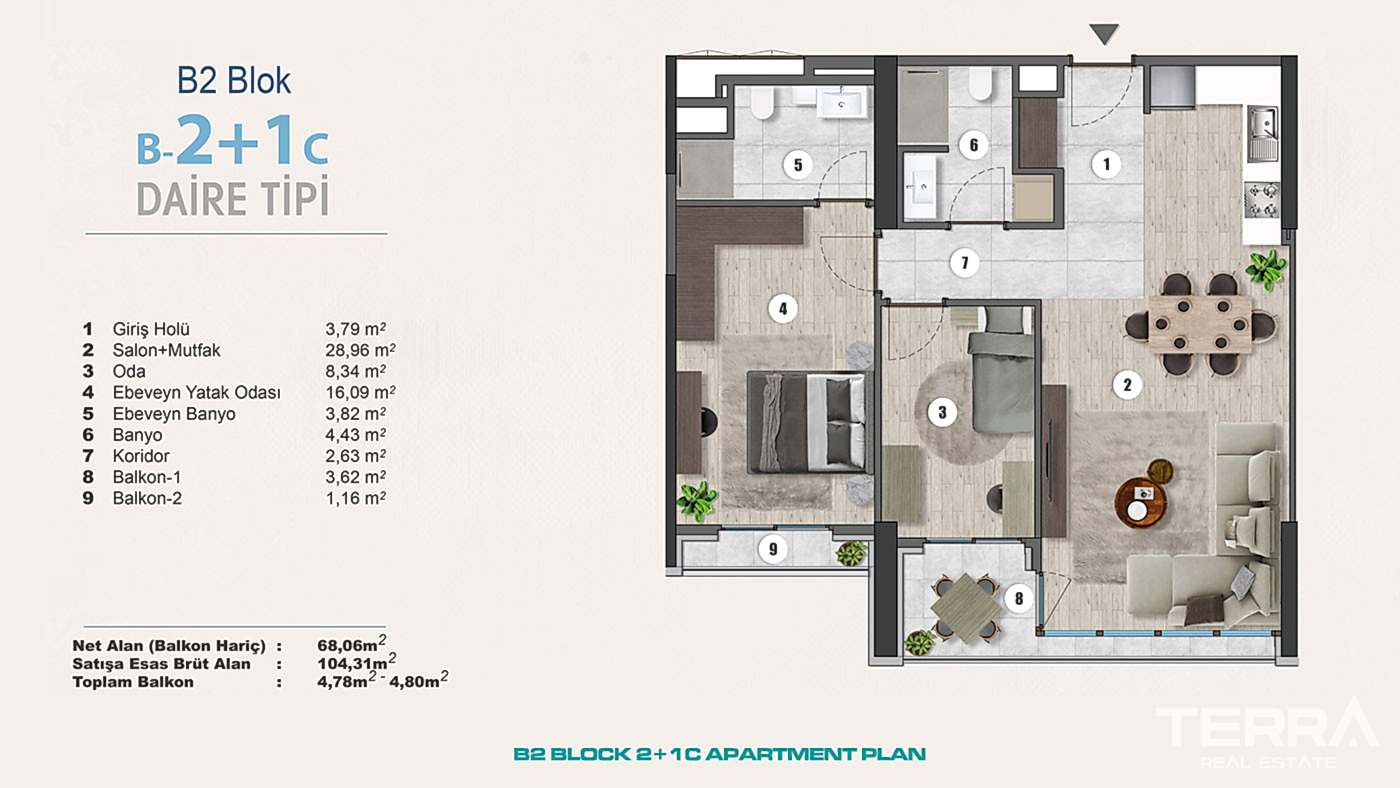 Exclusive Sea View Apartments for Sale in Istanbul, Kartal, Turkey - 102298
