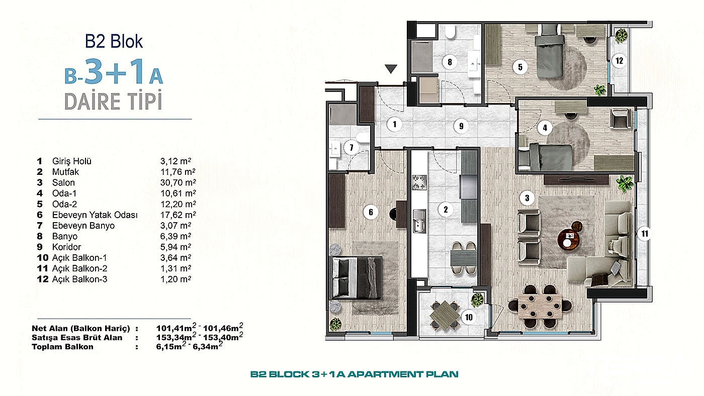 Exclusive Sea View Apartments for Sale in Istanbul, Kartal, Turkey - 102304