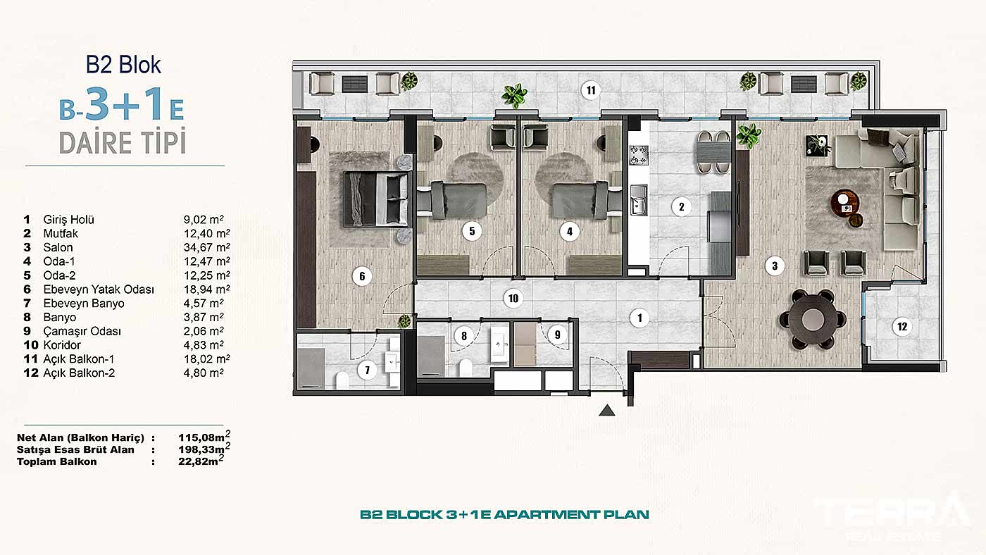 Exclusive Sea View Apartments for Sale in Istanbul, Kartal, Turkey - 102308