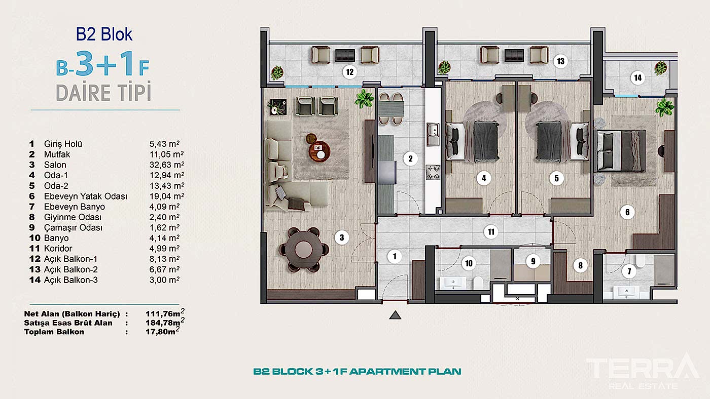 Exclusive Sea View Apartments for Sale in Istanbul, Kartal, Turkey - 102309